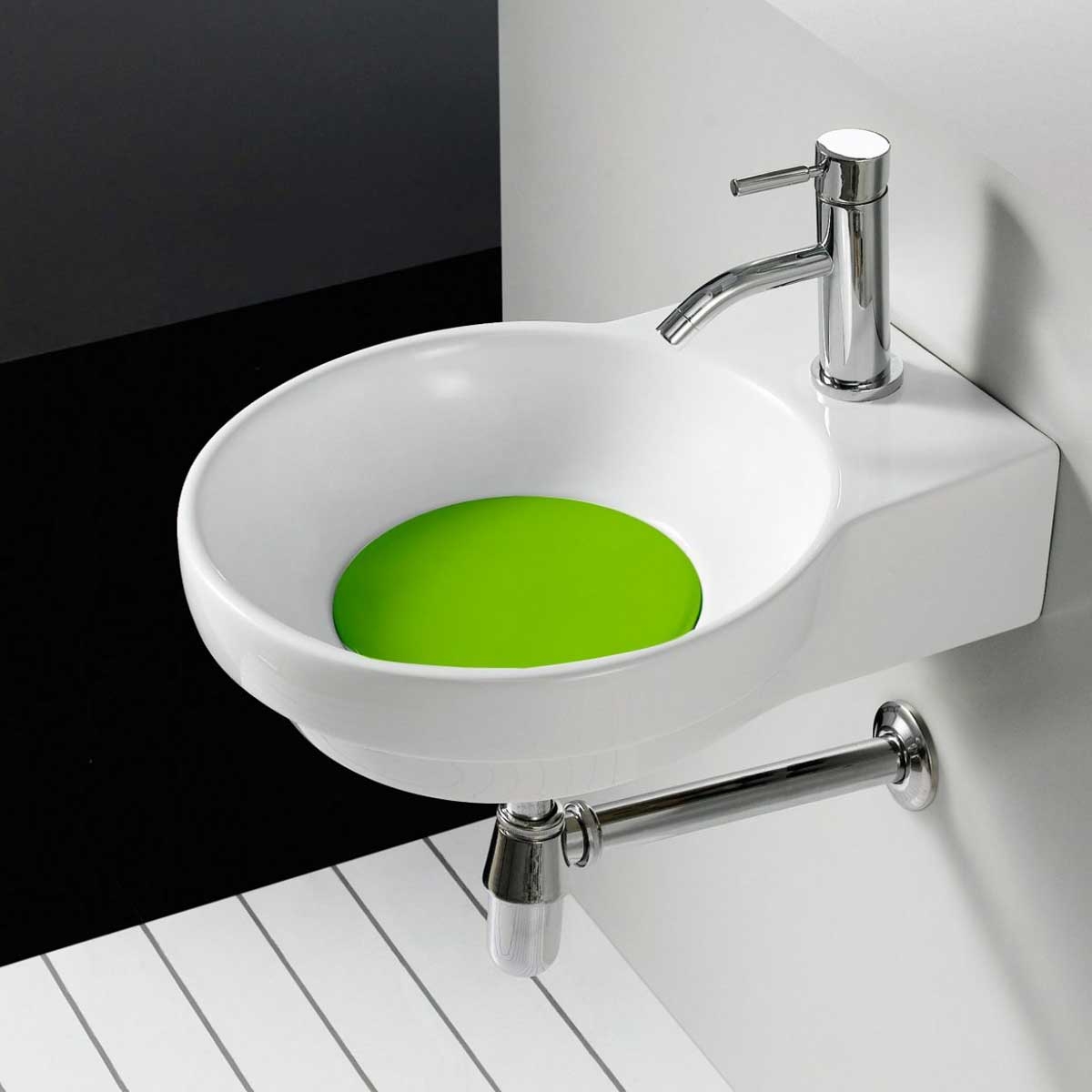 Lavabo Circular Marsella Verde The Bathco