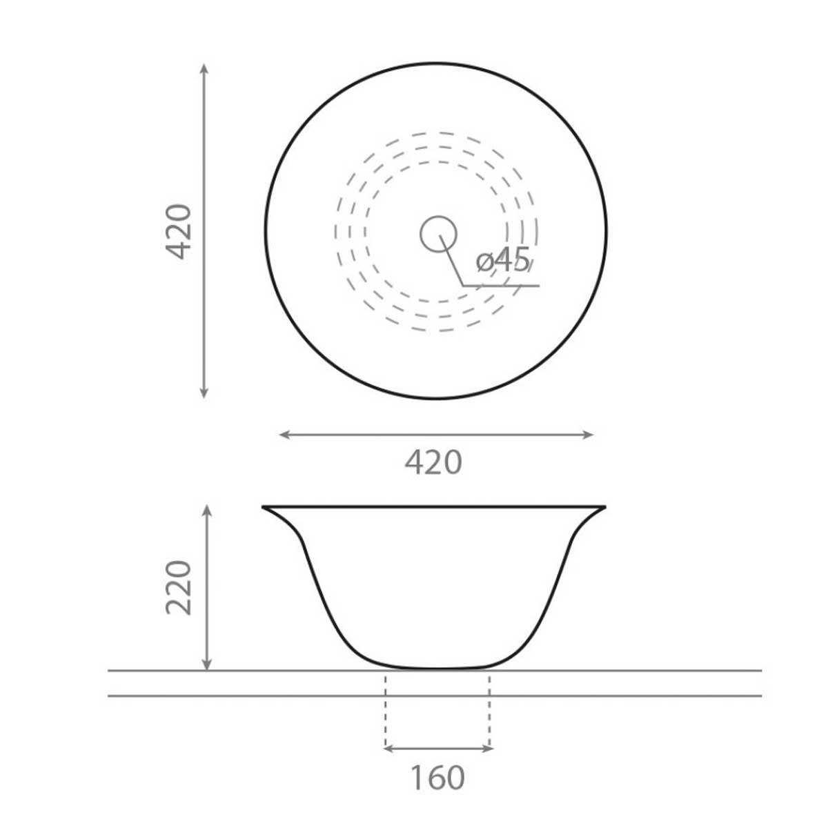 Lavabo Circular Nordic - The Bathco