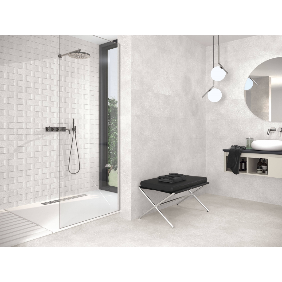 9552 Silk 30x90 Relieve Serie Ateliers de Porcelanite