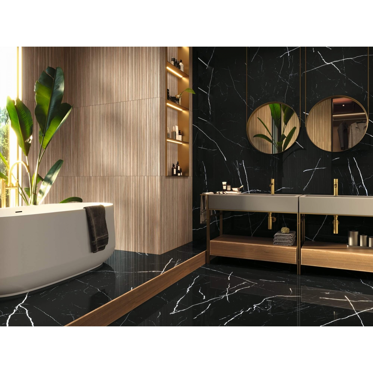 9544 Roble Relieve Rect. 30x90 - Serie Amazonas - Porcelanite