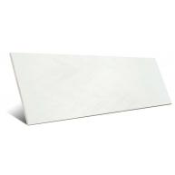 1206 Branco Relevo Espinha 40x120 Serie Artic da Porcelanite