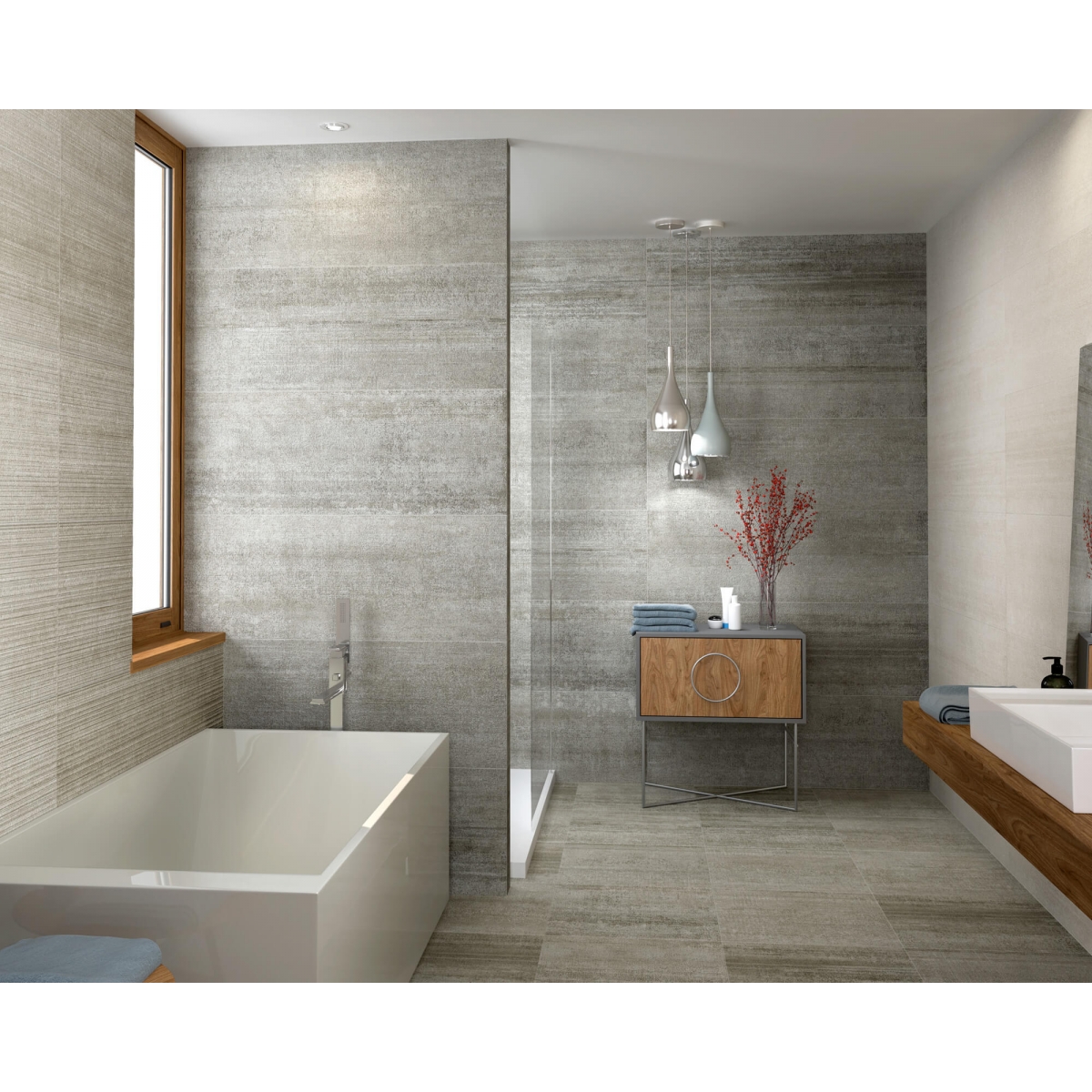 1208 Perla 40x120 Serie Houston Porcelanite