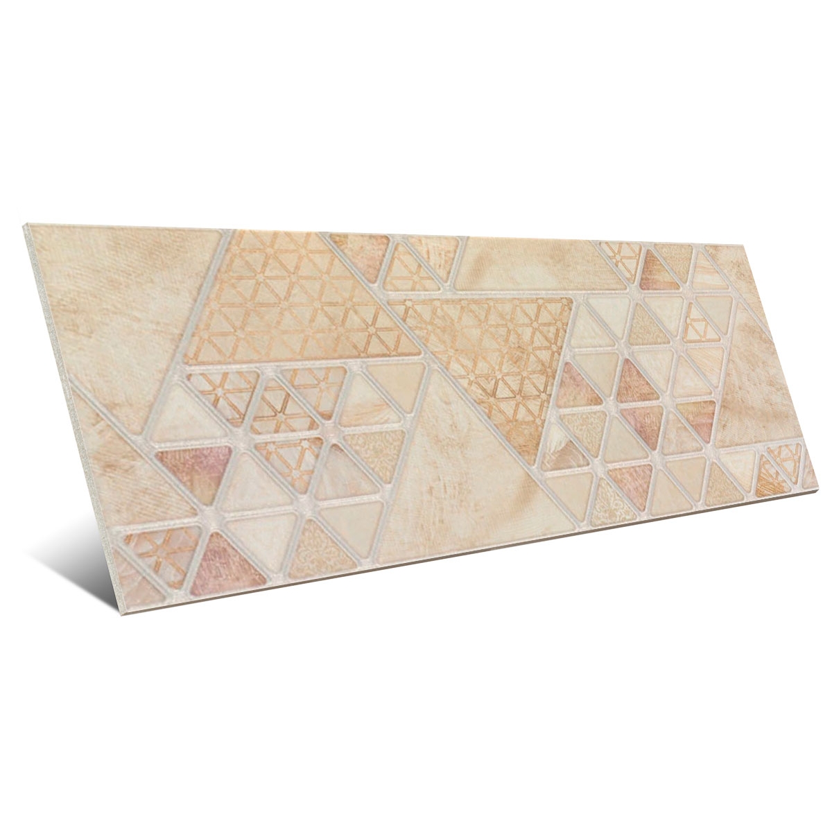 8200 Crema Triangle II Comp 33.3x80 Seria Manhattan - Porcelanite