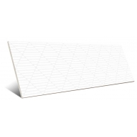 9548 Blanco Relieve 30x90 Serie Guiza de Porcelanite