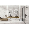 9547 White Relieve 30x90 Serie Iguazu