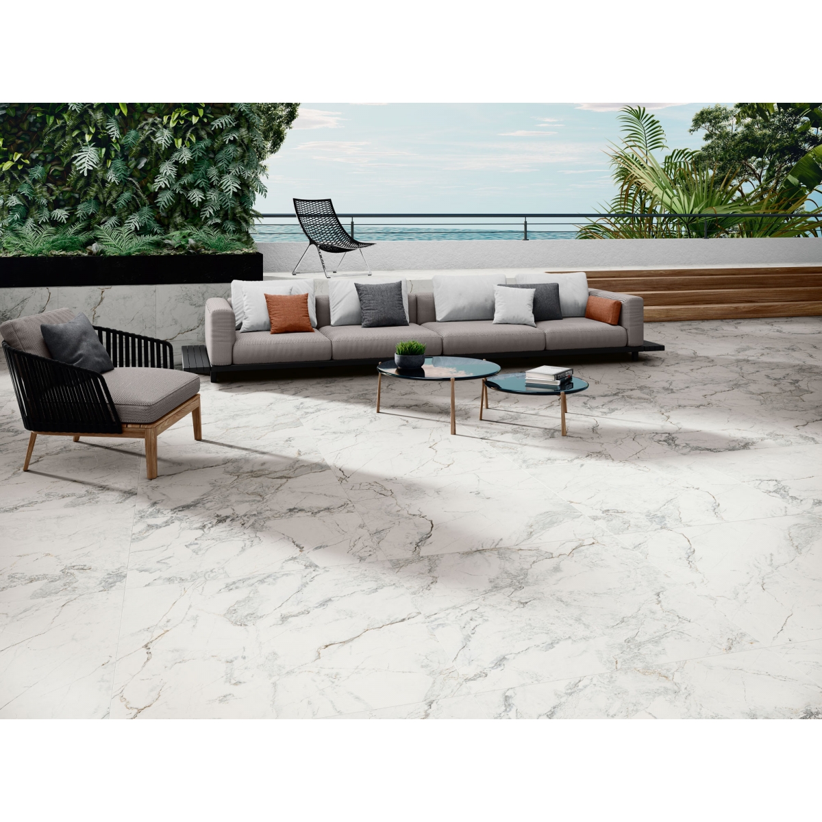 1865 White Anti-slip 100x100 Serie Iguazú - Porcelanite