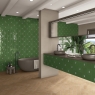 baño con azulejos Artis Green