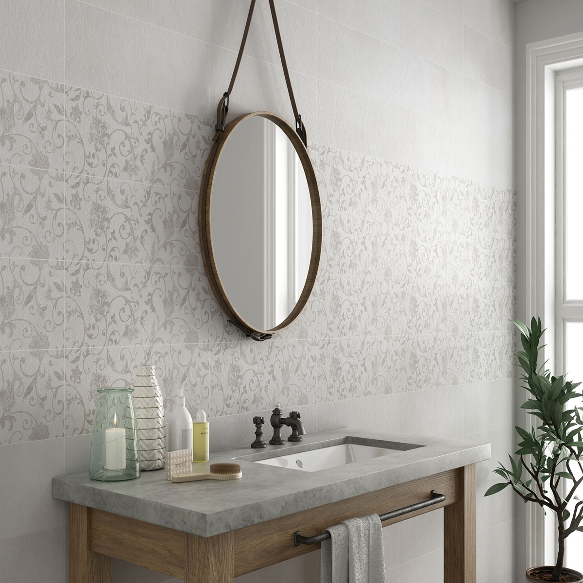 Baño con revestimiento Caen Decor Glace