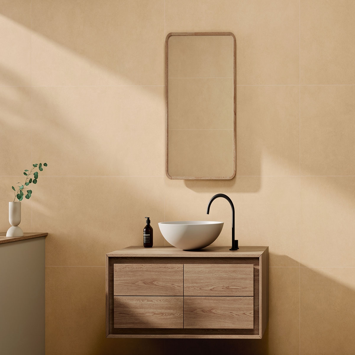 Baño con revestimiento Chelsea Mustard