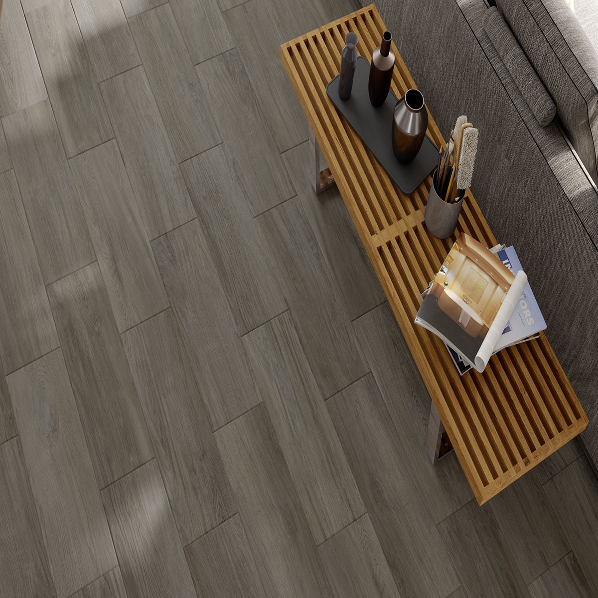 Pavimento imitación madera Landes Taupe