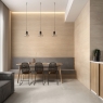 Interior com revestimento Marlen Slat Aspen