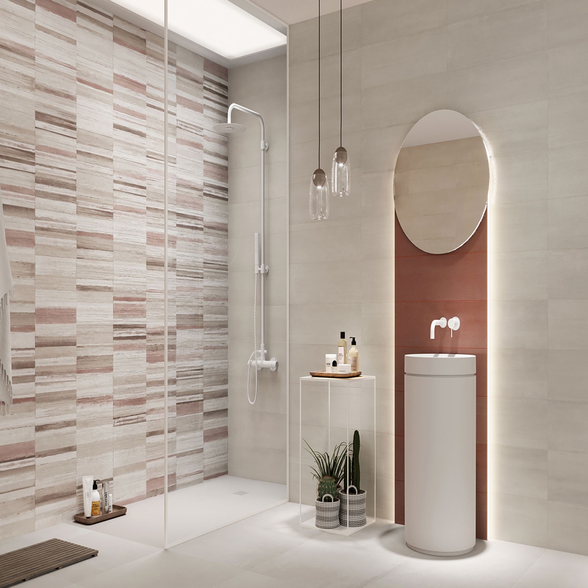 Baño con revestimiento Touche Decor Chaud