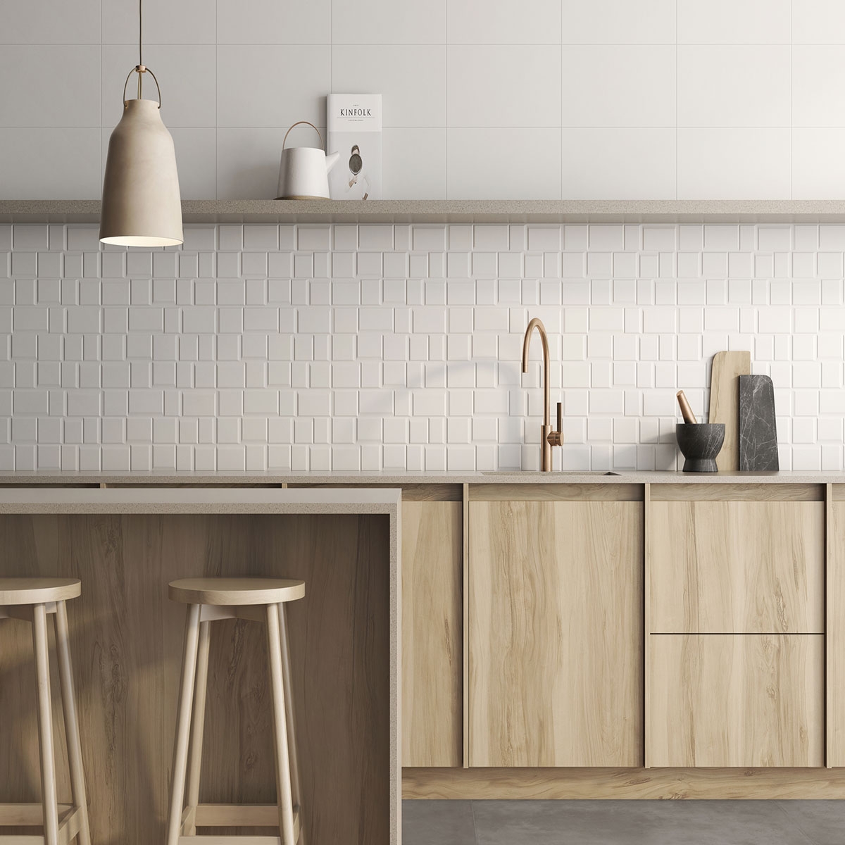 Cocina con revestimiento Trendy Cool Pure